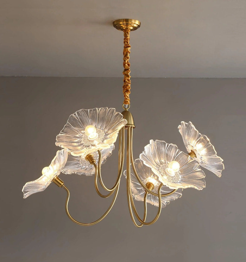 Lotus Leaf Glass Chandelier - NexioPick