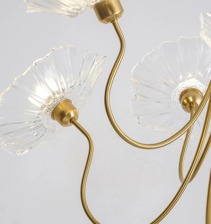 Lotus Leaf Glass Chandelier - NexioPick