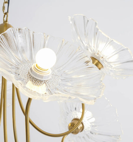 Lotus Leaf Glass Chandelier - NexioPick