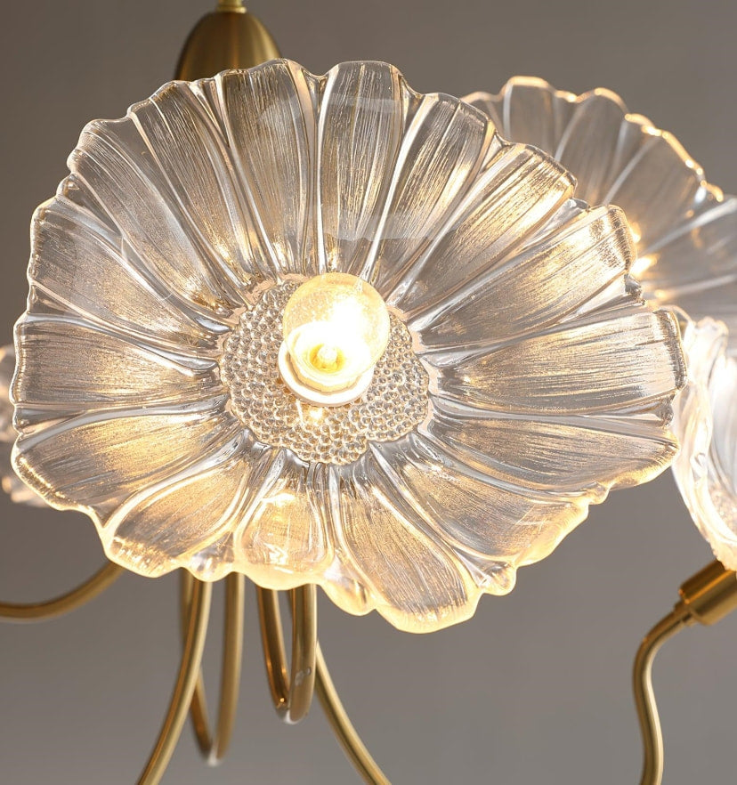 Lotus Leaf Glass Chandelier - NexioPick