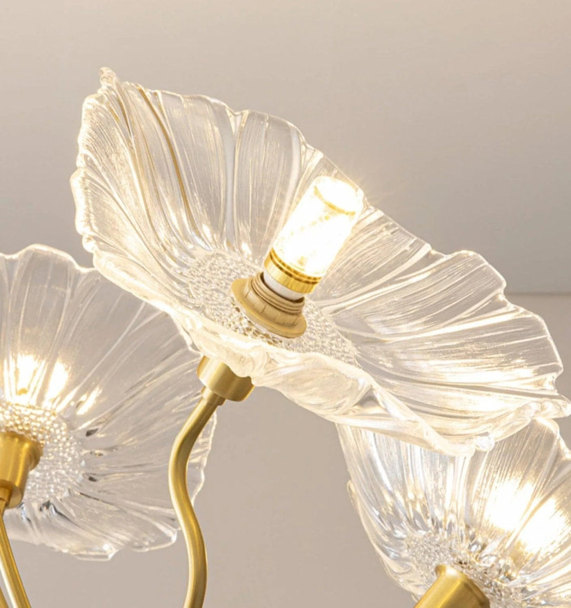 Lotus Leaf Glass Chandelier - NexioPick