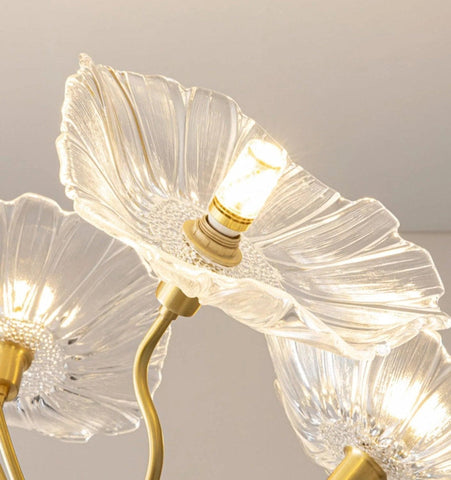 Lotus Leaf Glass Chandelier - NexioPick