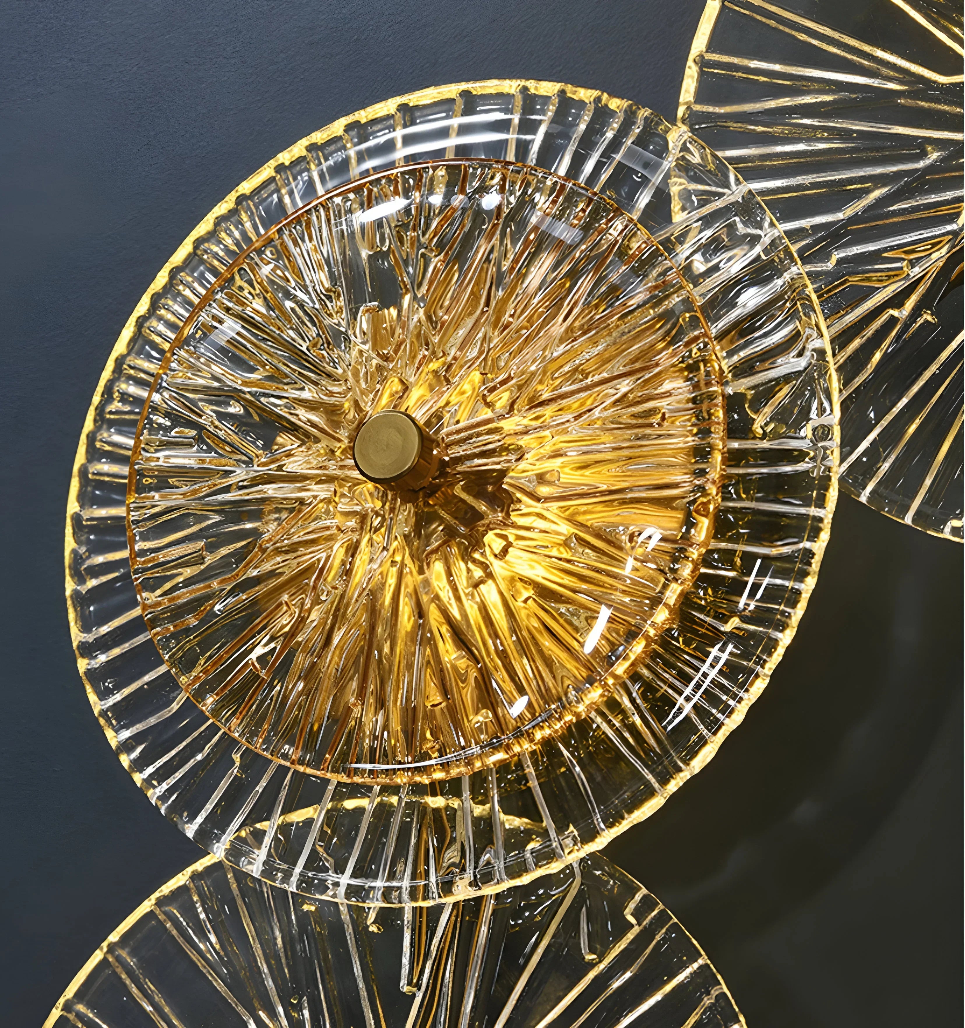 Lotus Leaf Glass Wall Lamp - NexioPick