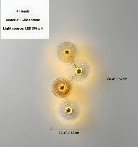 Lotus Leaf Glass Wall Lamp - NexioPick