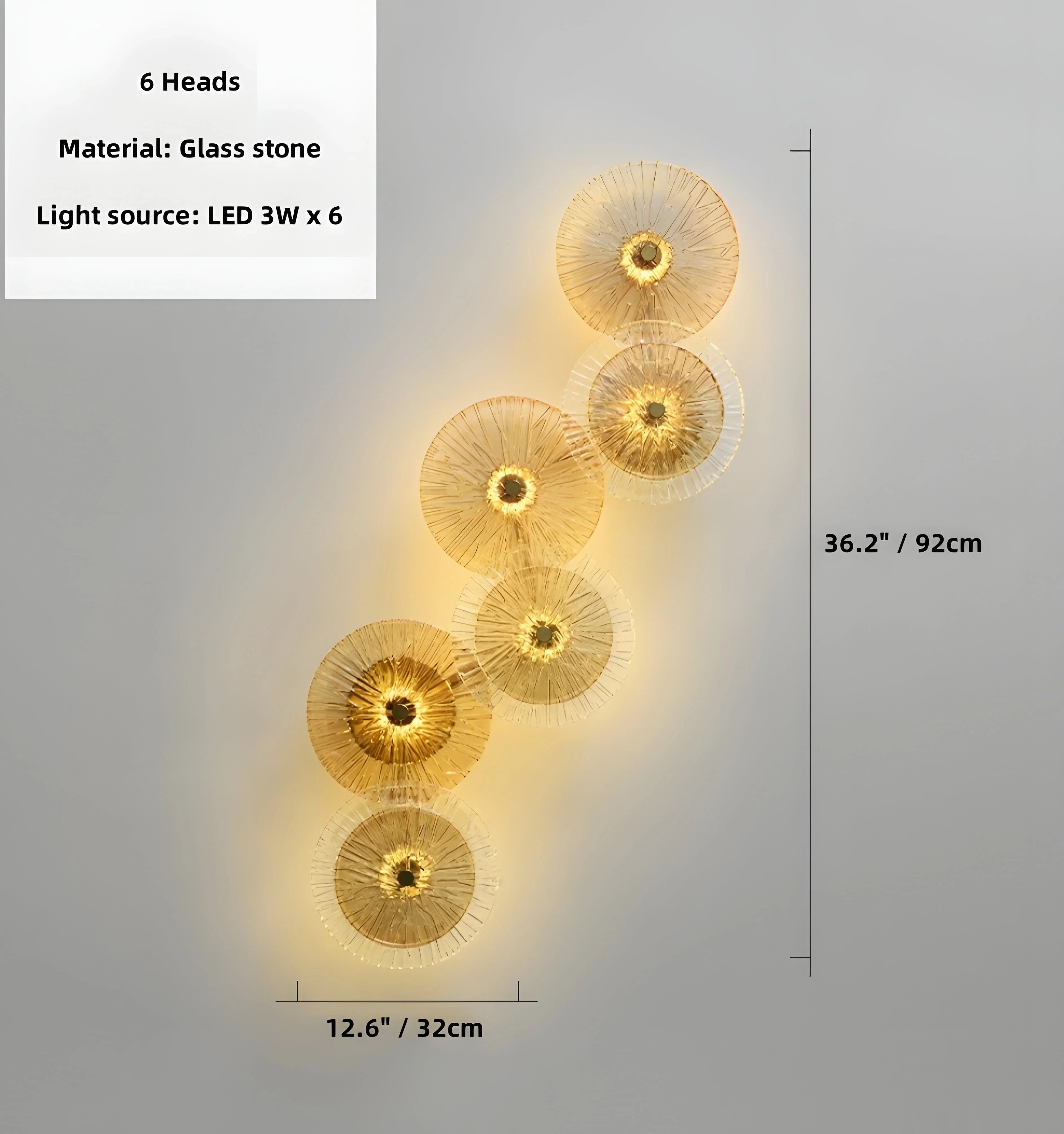 Lotus Leaf Glass Wall Lamp - NexioPick