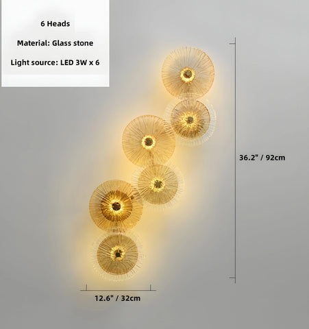 Lotus Leaf Glass Wall Lamp - NexioPick