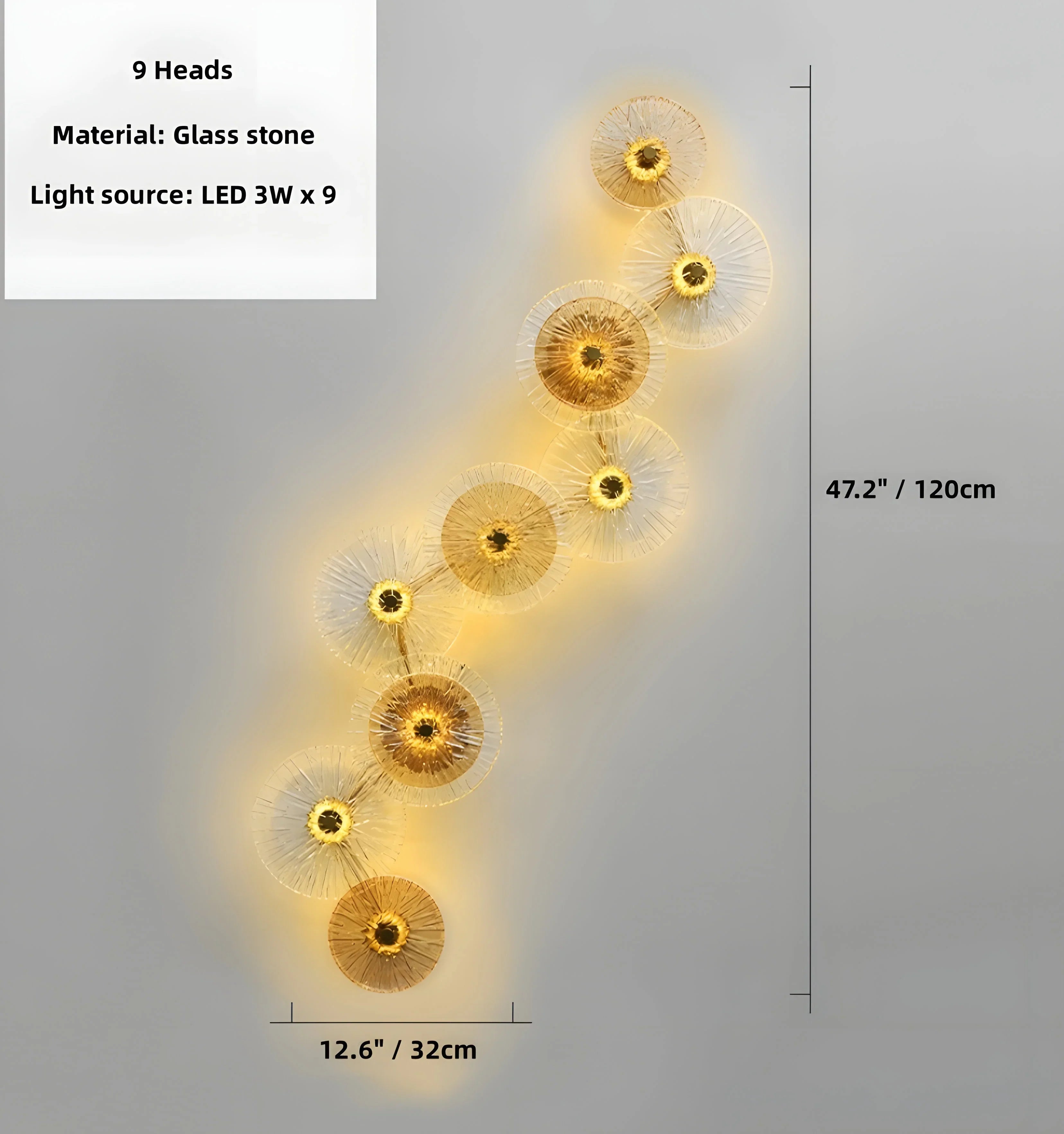 Lotus Leaf Glass Wall Lamp - NexioPick