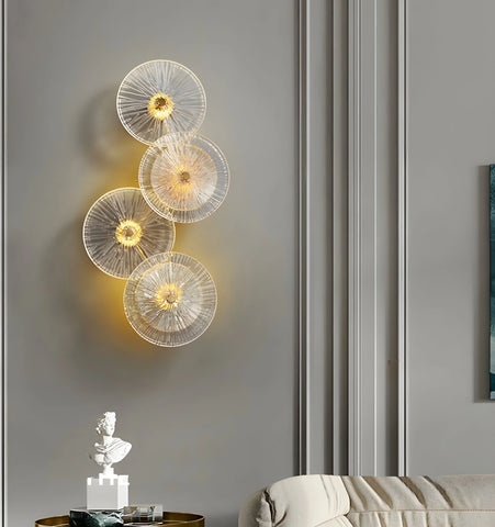 Lotus Leaf Glass Wall Lamp - NexioPick