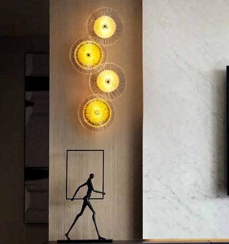 Lotus Leaf Glass Wall Lamp - NexioPick