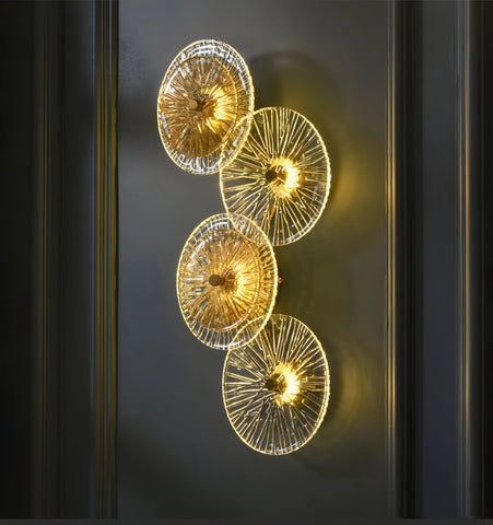 Lotus Leaf Glass Wall Lamp - NexioPick