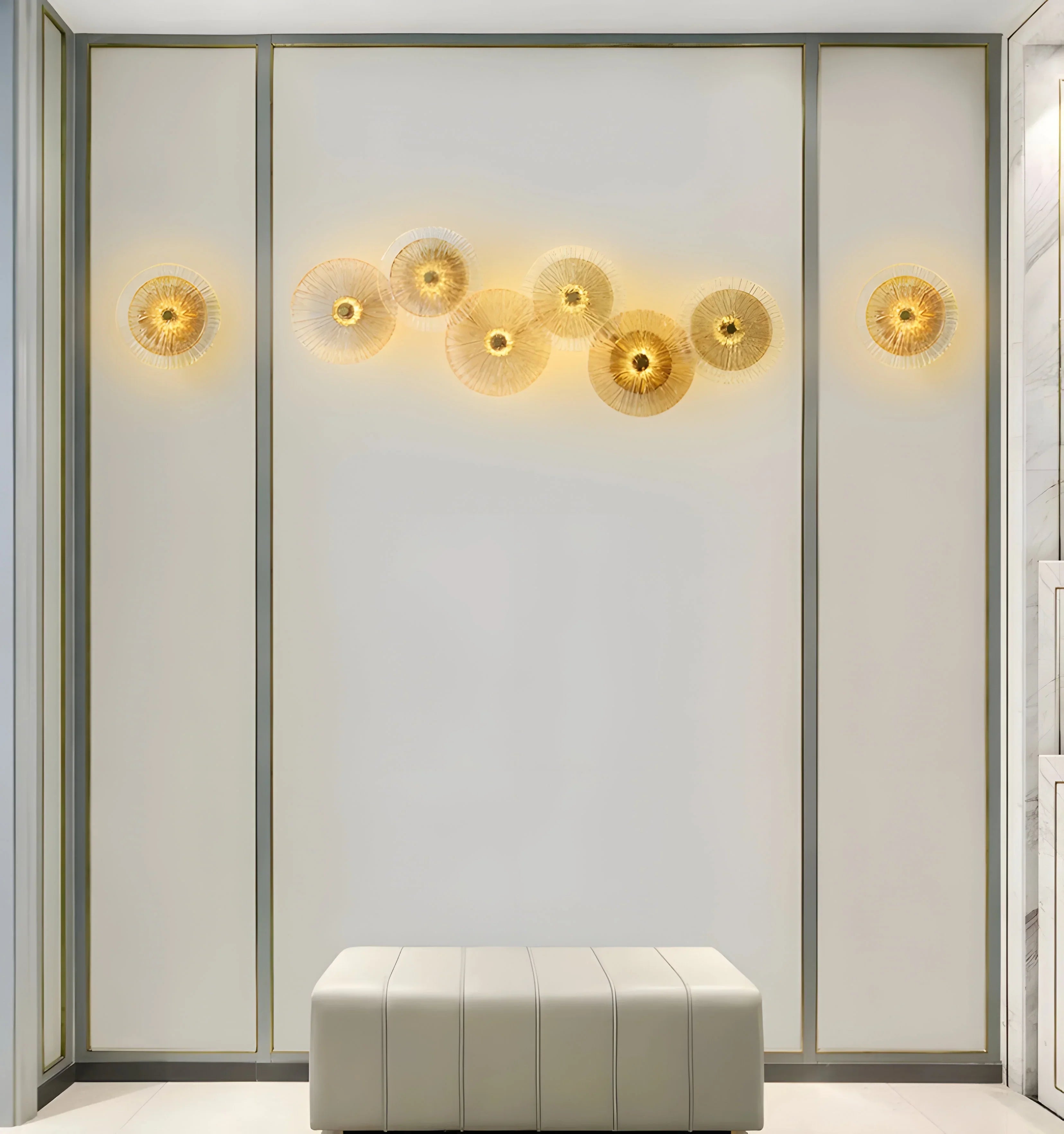 Lotus Leaf Glass Wall Lamp - NexioPick