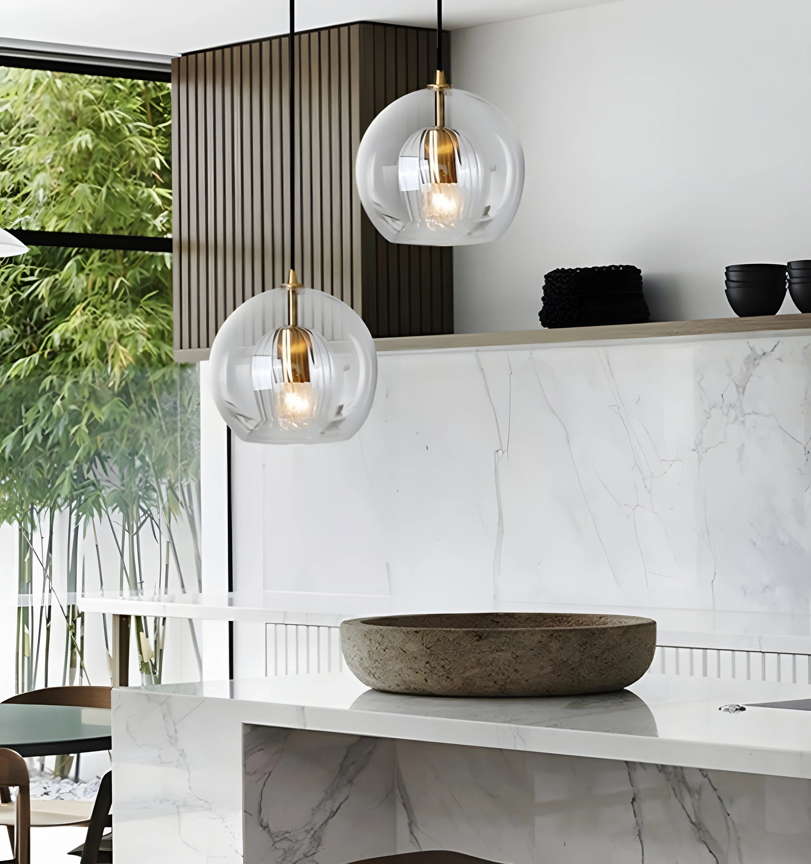 Mzan Glass Pendant Light - NexioPick