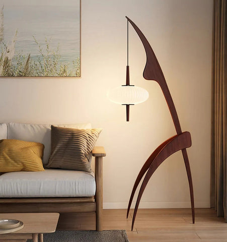 Mantis Wood Floor Lamp - NexioPick