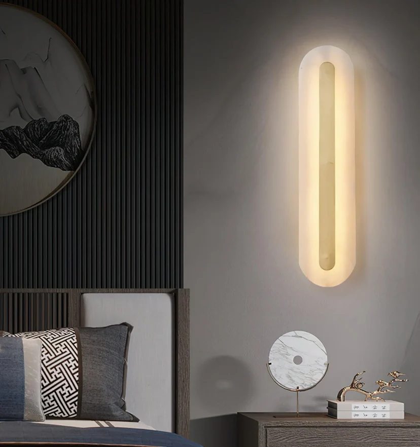 Alabaster Rounded Wall Light - NexioPick
