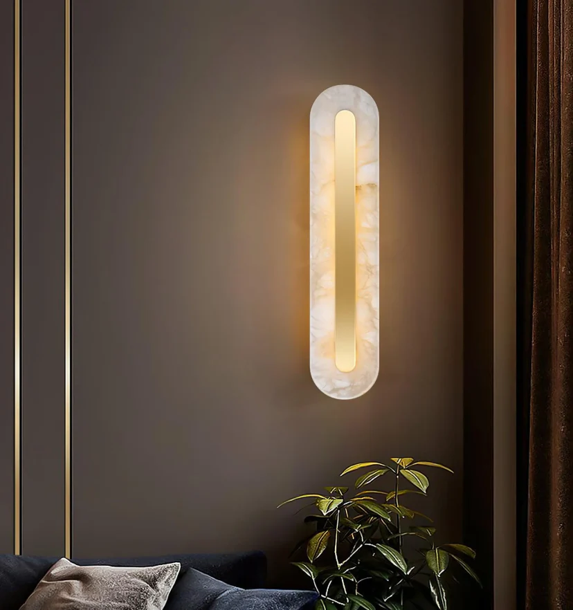 Alabaster Rounded Wall Light - NexioPick