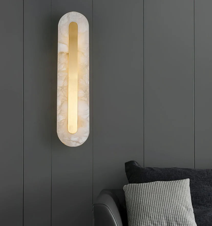 Alabaster Rounded Wall Light - NexioPick