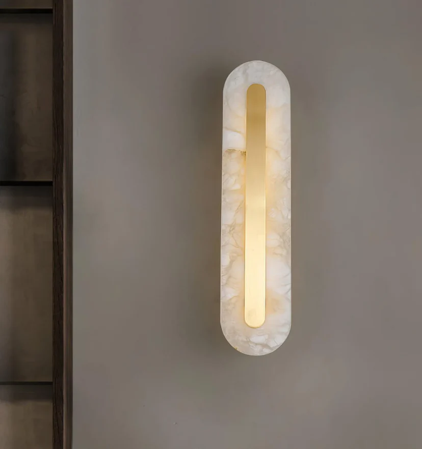 Alabaster Rounded Wall Light - NexioPick