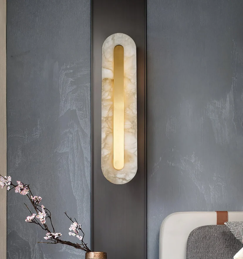 Alabaster Rounded Wall Light - NexioPick