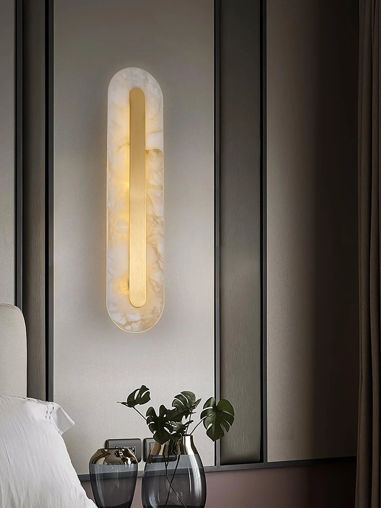 Alabaster Rounded Wall Light - NexioPick