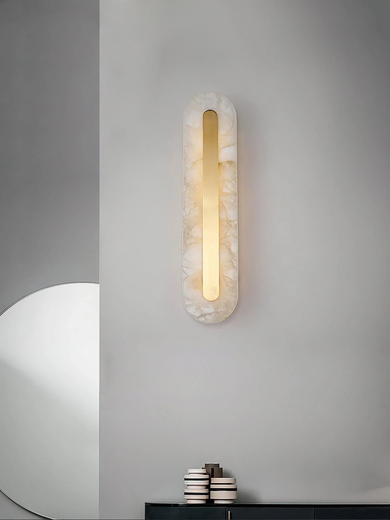 Alabaster Rounded Wall Light - NexioPick