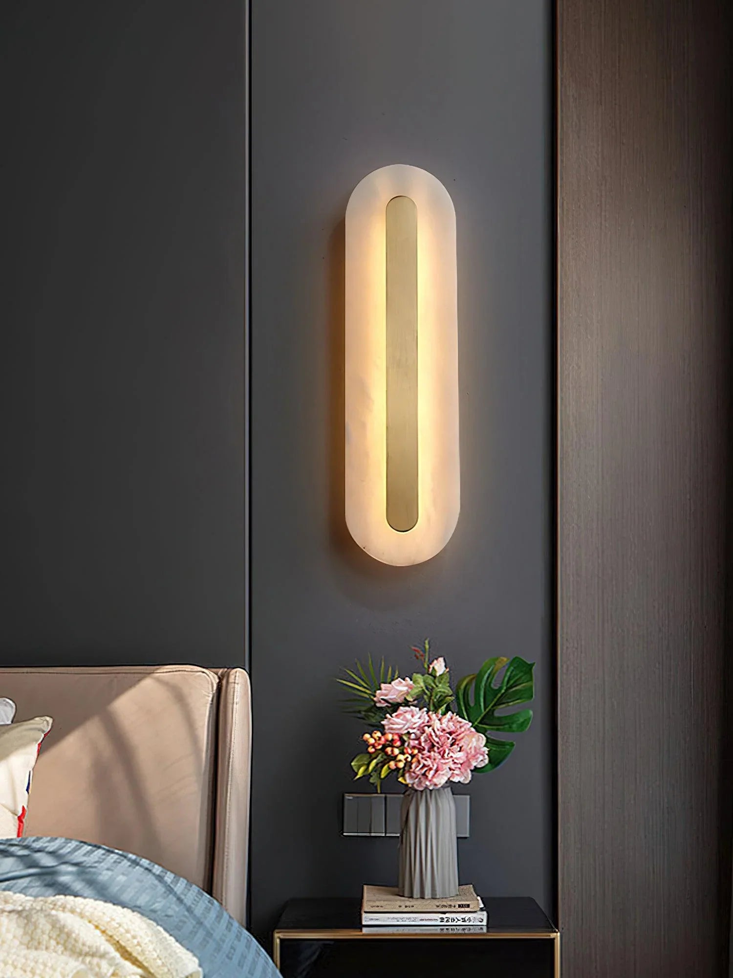 Alabaster Rounded Wall Light - NexioPick