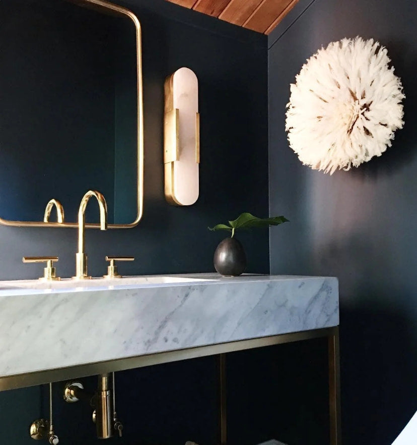 Melange Elongated Alabaster Wall Lamp - NexioPick