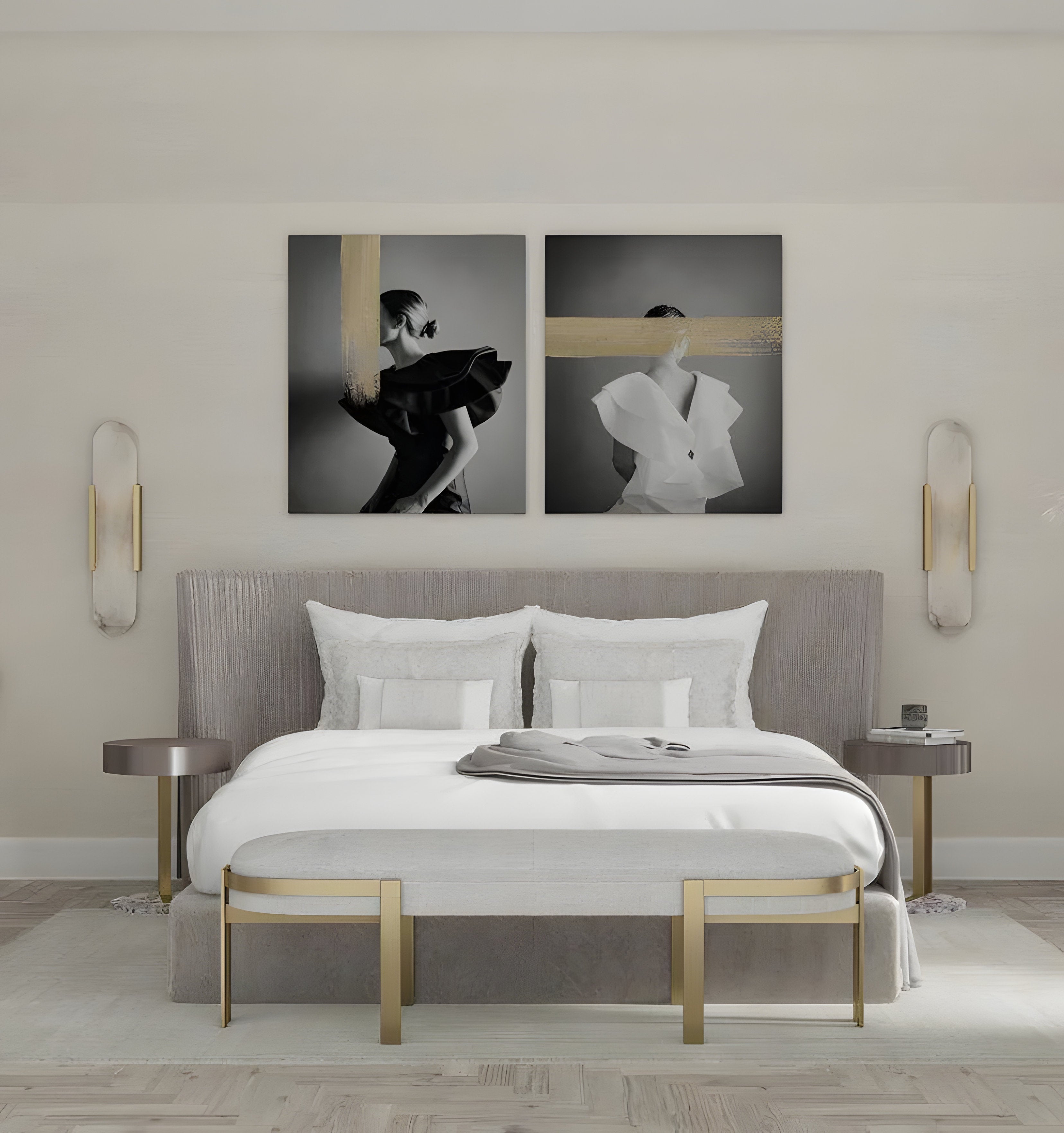 Melange Elongated Alabaster Wall Lamp - NexioPick