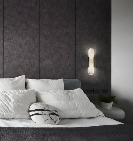 Melange Elongated Alabaster Wall Lamp - NexioPick