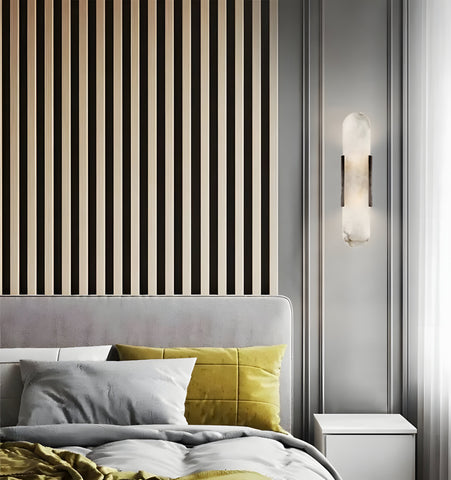 Melange Elongated Alabaster Wall Lamp - NexioPick