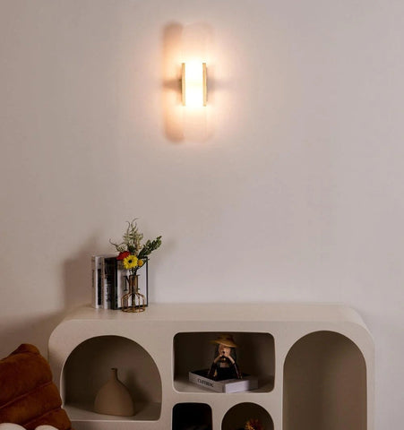 Melange Elongated Alabaster Wall Lamp - NexioPick