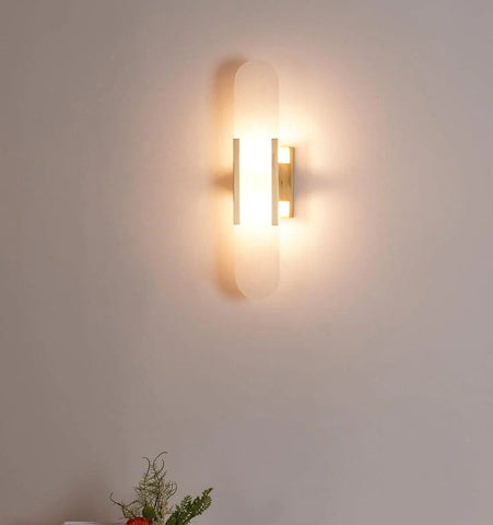 Melange Elongated Alabaster Wall Lamp - NexioPick