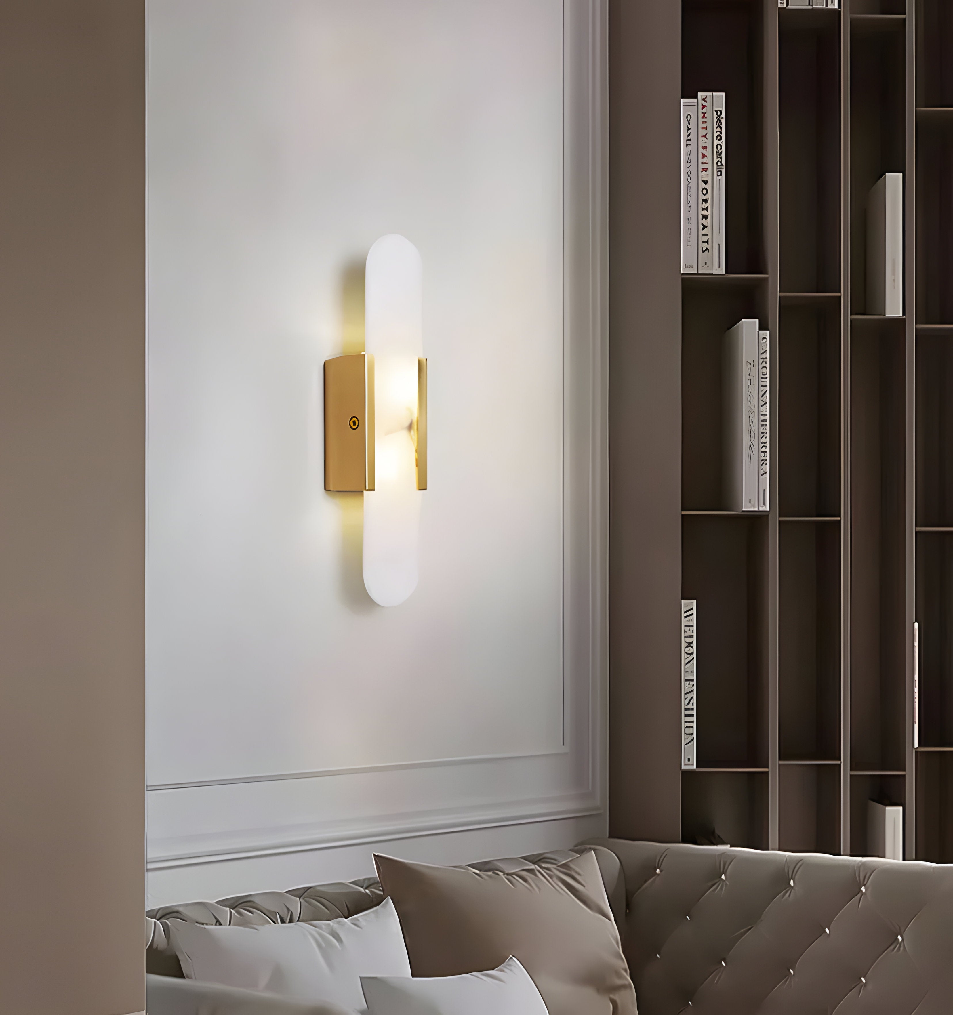 Melange Elongated Alabaster Wall Lamp - NexioPick