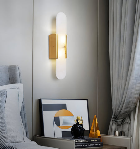 Melange Elongated Alabaster Wall Lamp - NexioPick