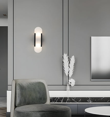 Melange Elongated Alabaster Wall Lamp - NexioPick