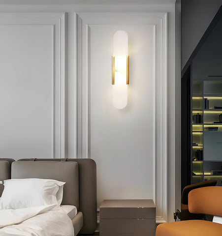 Melange Elongated Alabaster Wall Lamp - NexioPick