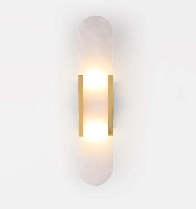 Melange Elongated Alabaster Wall Lamp - NexioPick
