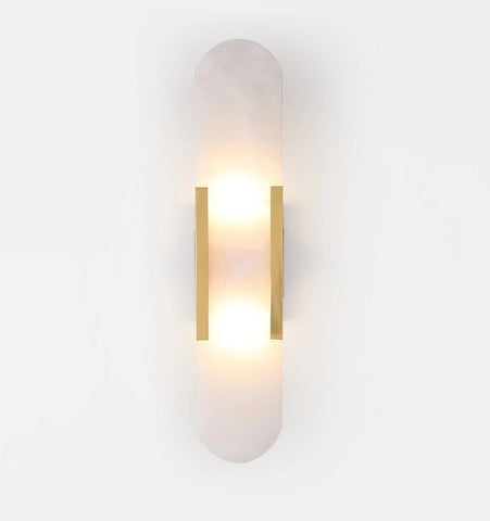 Melange Elongated Alabaster Wall Lamp - NexioPick
