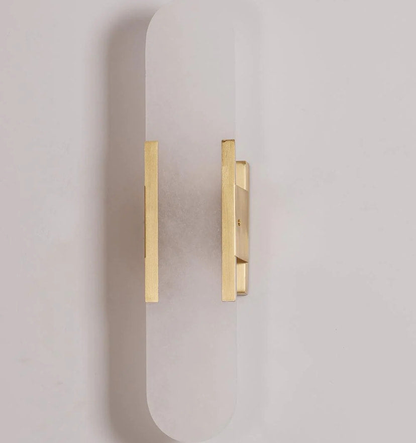 Melange Elongated Alabaster Wall Lamp - NexioPick