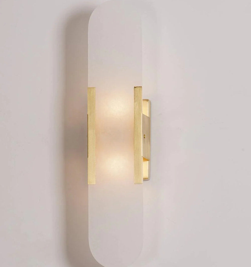 Melange Elongated Alabaster Wall Lamp - NexioPick