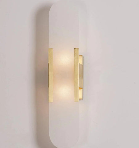 Melange Elongated Alabaster Wall Lamp - NexioPick