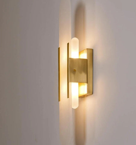 Melange Elongated Alabaster Wall Lamp - NexioPick