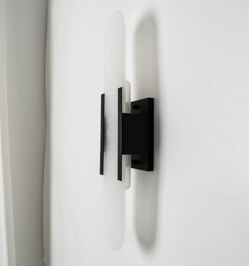 Melange Elongated Alabaster Wall Lamp - NexioPick