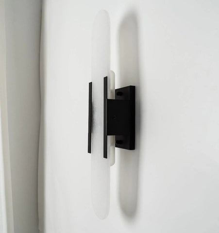 Melange Elongated Alabaster Wall Lamp - NexioPick
