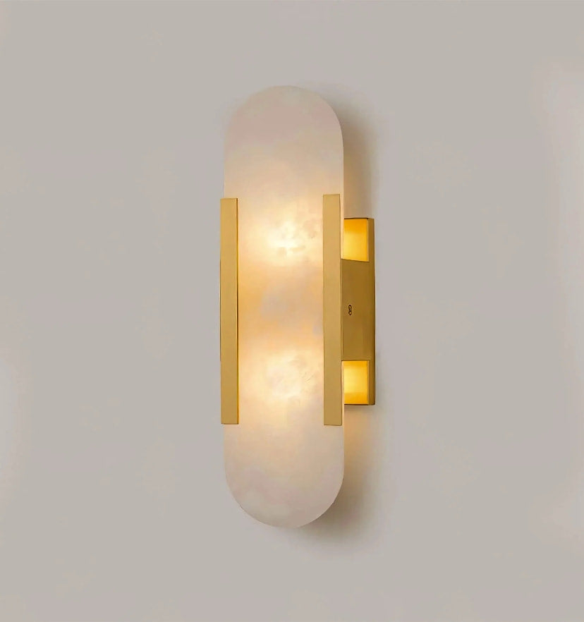 Melange Elongated Alabaster Wall Lamp - NexioPick