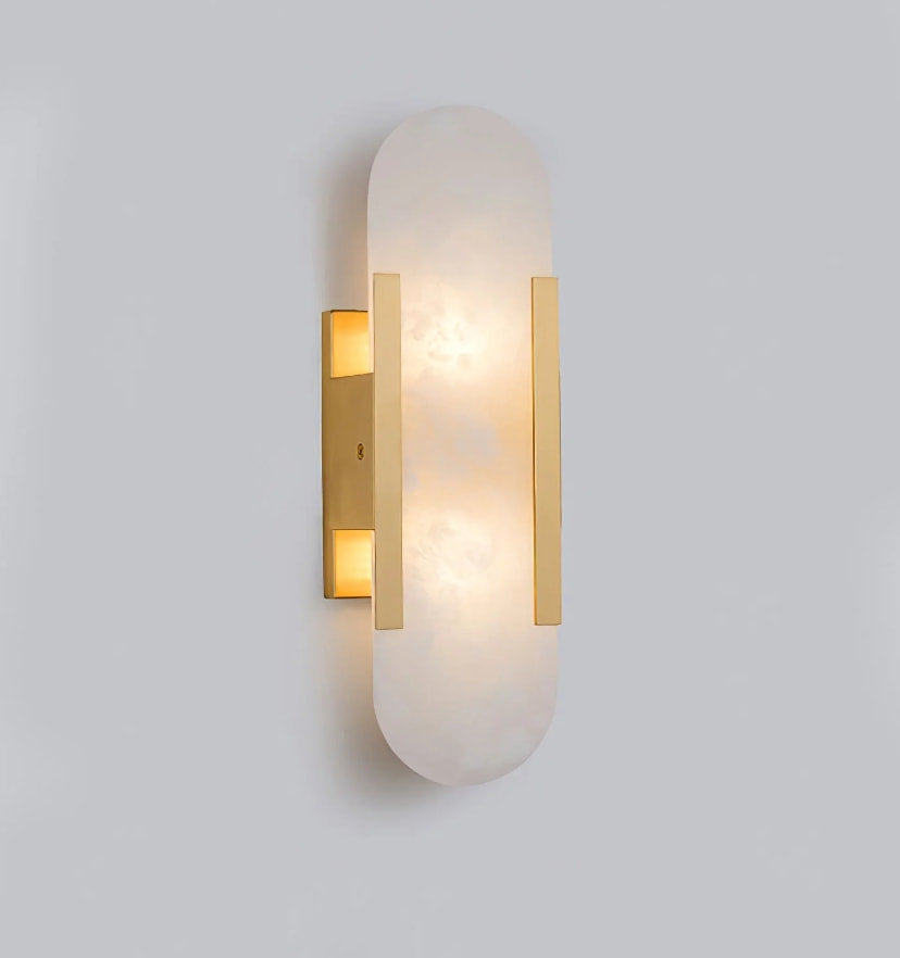 Melange Elongated Alabaster Wall Lamp - NexioPick
