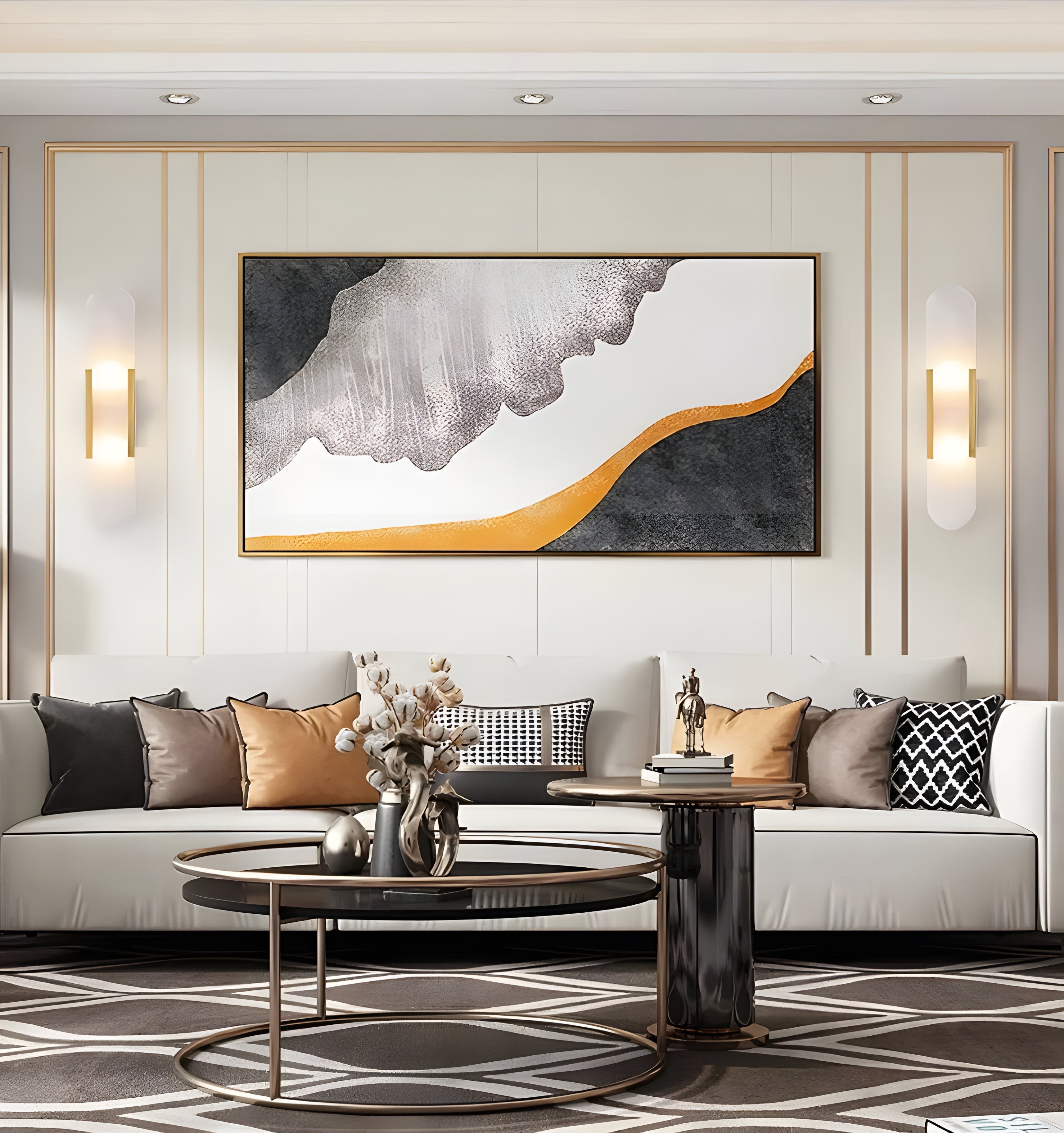 Melange Elongated Alabaster Wall Lamp - NexioPick