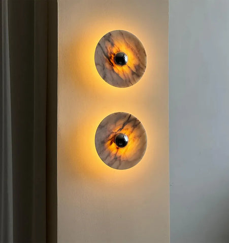 Messier Marble Rechargeable Wall Lamp - NexioPick