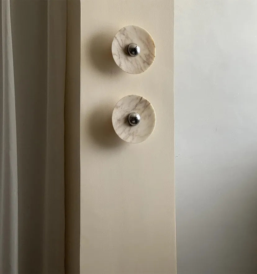 Messier Marble Rechargeable Wall Lamp - NexioPick