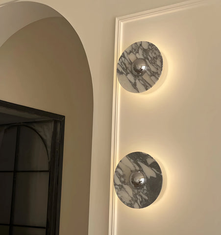 Messier Marble Rechargeable Wall Lamp - NexioPick