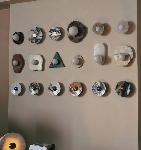 Messier Marble Rechargeable Wall Lamp - NexioPick